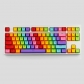 87 Keys Rainbow Doubleshot PBT Backlit Keycaps Set OEM Profile for ANSI MX Mechanical Gaming Keyboard GK/Annie/poker